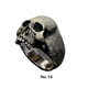 thumbnail image 5 of Anillo Punk Vintage Qarigey Unisex Con calavera estilo gótico plata catorce, 5 of 6