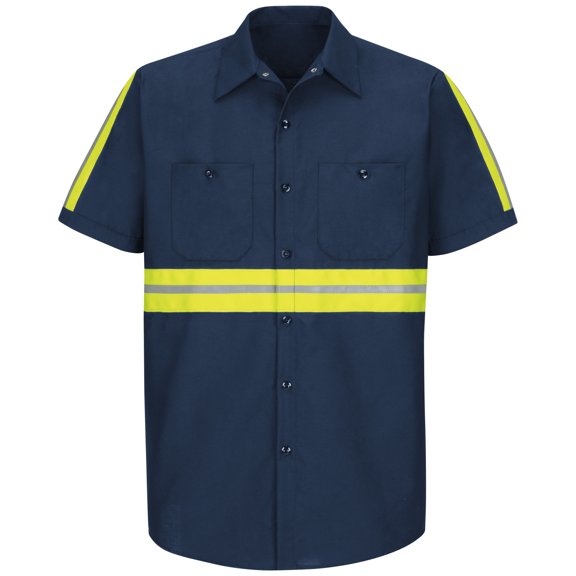 Short Sleeve Enhanced Visibility Industrial Work Shirt