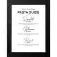 thumbnail image 2 of Mi, Suki 11x14 Black Modern Framed Museum Art Print Titled - Italian Pasta Types, 2 of 5