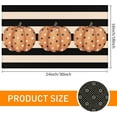 thumbnail image 2 of Fall Door Mat Cute Polka Dot Pumpkin Stripes Floor Front Door Welcome Mats Rug Rustic Yard Non Slip Doormat Porch Home Bathroom Indoor Outdoor Harvest Thanksgiving Decorations, 2 of 6