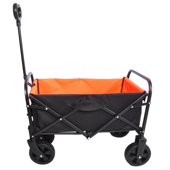 Collapsible Wagon Cart Foldable Heavy Duty Wagon Large Capacity Shopping Cart Utility for Outdoor Camping, Garden, Beach, Sports, Fishing