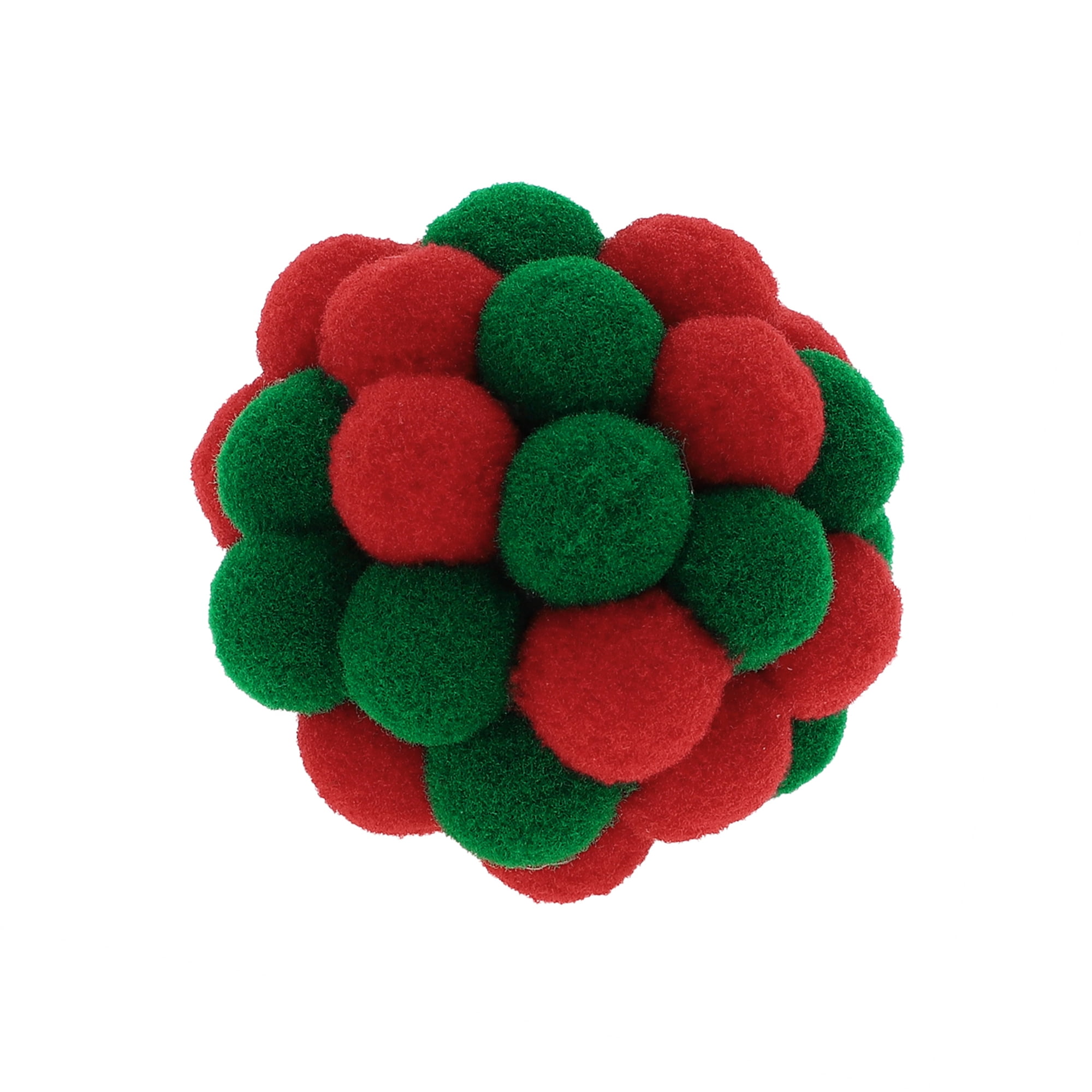 Unique Bargains Ball Shape Cat Teaser Toys in Red and Green Colors for Cats
