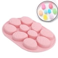 thumbnail image 1 of Molde Multifuncional Huevo De Pascua En Forma De Pastel Molde De Silicona Chocolate DIY Molde Para Hornear Accesorio Rosa, 1 of 7
