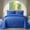 Dark Blue, variant on 2/3 Piece Retro Coin Embossed Bedspread Set, Tight Quilted Stitching Design, Practical All Season Household Bedding