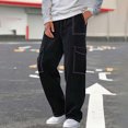 thumbnail image 5 of Mens Loose Faux Jeans Causual Elastic Waisted 2026 like Denim Pants for Men with Drawstring Streetwear, 5 of 9