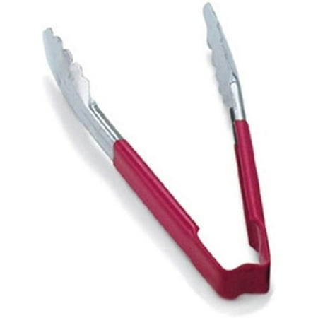 

Jacob s Pride 1-Piece Color Coded Kool-Touch S/S Scalloped Tong Red