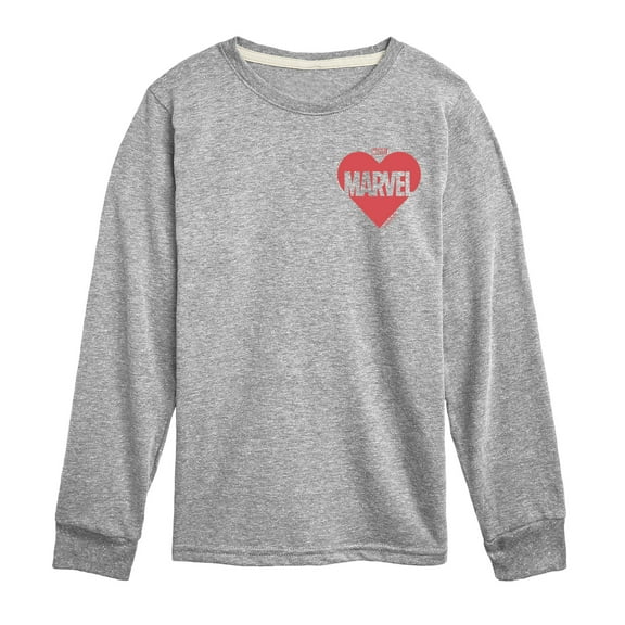 Marvel - Heart Valentine - Kids Long Sleeve Graphic T-Shirt