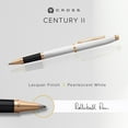 thumbnail image 3 of Cross Century® II Pearlescent White Lacquer Rollerball Pen, 3 of 8