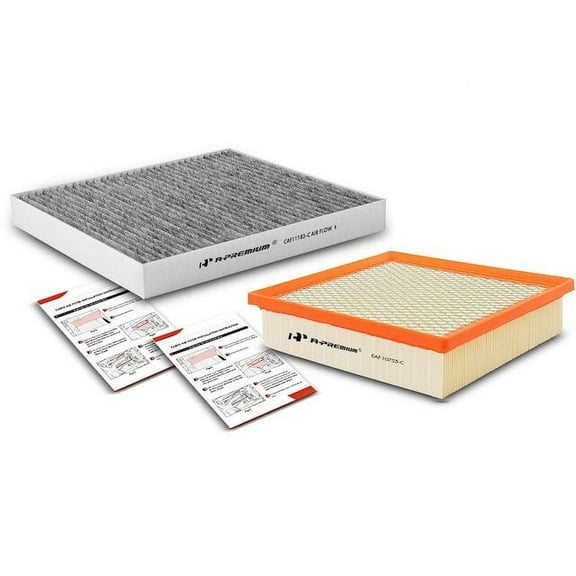 Air Filter and Cabin Air Filter Kit 2 - Compatible with 2022 Jeep Grand Cherokee WK 3.6L V6