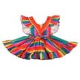 thumbnail image 5 of PENGXIANG Enfants Bébé Fille Arc-en-Ciel Robe Sans Manches Princesse Robe de Soirée Vêtements d'Été, 5 of 5