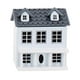 thumbnail image 4 of 2x1:12 Adornos Madera Casa Pequeña Decoración Azul Sunnimix Miniaturas de casa de muñecas, 4 of 8