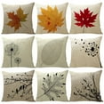 thumbnail image 2 of Yidarton Thanksgiving Pillowcase Linen Pillow Case Car Sofa Maple Leaf Printing Pattern Cushion Cover, 2 of 6
