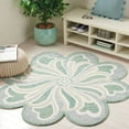 thumbnail image 2 of SAFAVIEH Novelty Alaois Floral Area Rug, Grey/Green, 4' x 4' Round, 2 of 7