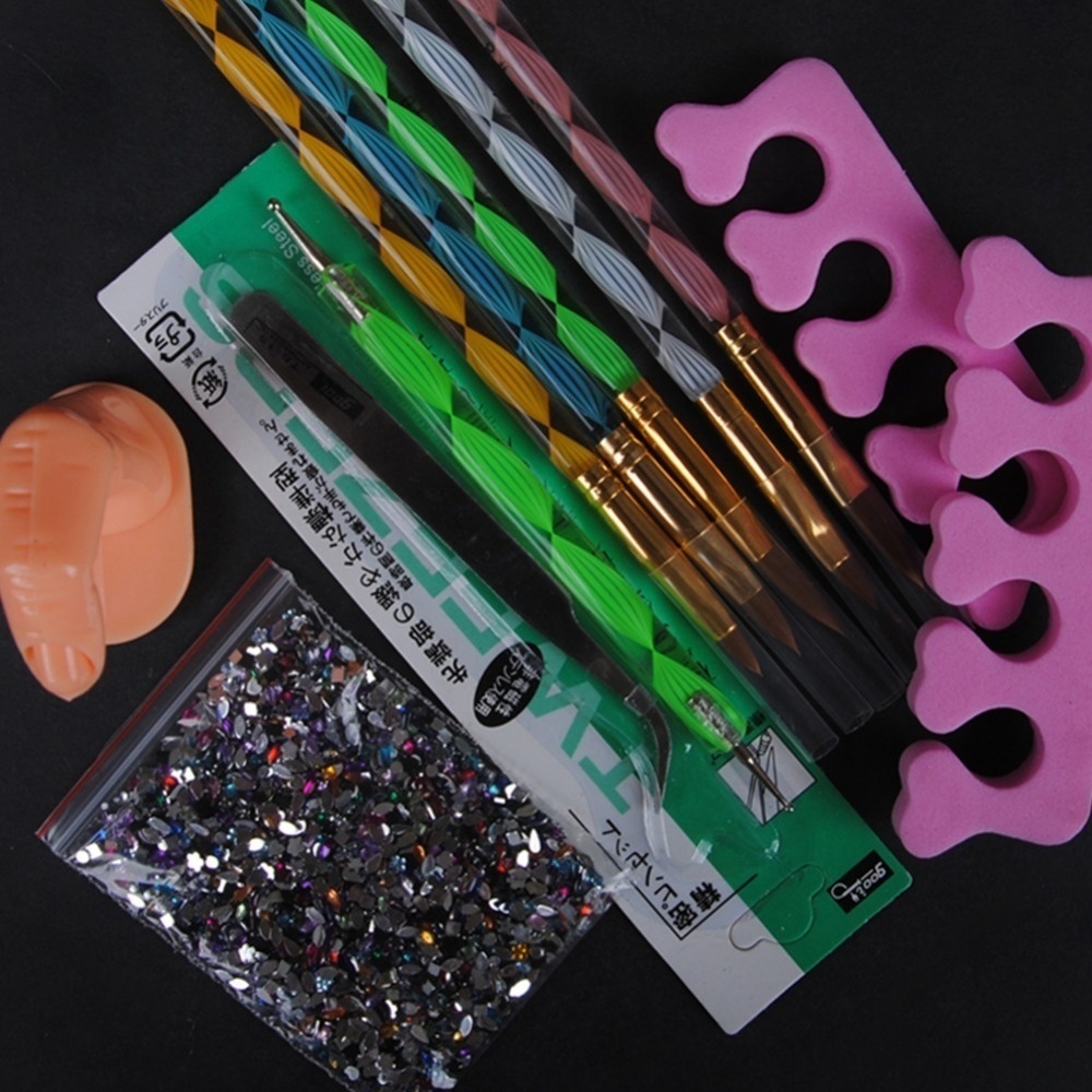 Morovan Acrylic Nail Kit Liquid Monomer Set - Glitter Powder and Carving Powder Set Complete Practice Hand Nail Kits