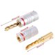 thumbnail image 2 of 8 adaptadores de enchufe banana BFA de cobre chapado en oro de 4 mm para altavoces y otros cables., 2 of 5