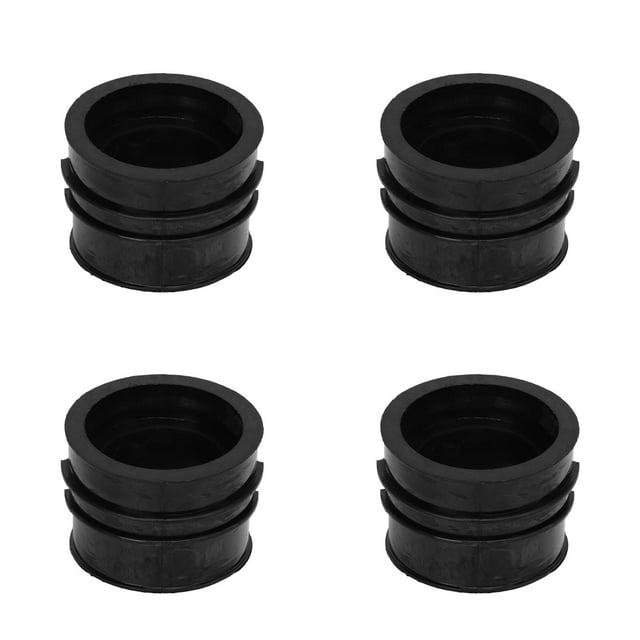 Carburetor Intake Interface, Complete Carburetor Intake Manifold Boot Wear Resistant Perfect Match 4 PCS Rubber for Motorbike