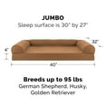 thumbnail image 6 of FurHaven Pet Products Quilted Full Support Orthopedic Sofa Pet Bed for Dogs & Cats - Toasted Brown, Jumbo, 6 of 10