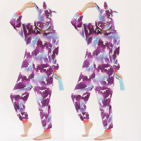 

Wodofoxo Promotion Women Flannel Cartoon Animal One-Piece Pajamas Lovely Keep Warm Pajamas