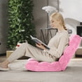 thumbnail image 2 of Costway Adjustable 14-Position Floor Chair Folding Lazy Gaming Sofa Chair Cushioned-Pink, 2 of 8