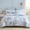 Light Blue, variant on Cotton King Duvet Cover Set Yellow Floral Bedding Set 3 Pcs Soft, Breathable & Durable Duvet Cover with Zipper Closure Green Leaf Orange Flower Comforter Cover Set French Country Style