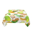 thumbnail image 3 of YFYANG Square Polyester Table Cloth, 60" x 60" Reusable Table Cover Kitchen Dining Room Green Abstract Fruit Doodle Decorative Tablecloths for Tables of 2-4 People, 3 of 8