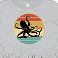 thumbnail image 4 of Inktastic Octopus Vintage Sunset Girls Toddler Dress, 4 of 5
