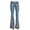 Light Blue, variant on Sakmal Girlfriend Pants Women Flare Leg Denim Relaxed Fit Jean High Waisted Blue Full Length Floral Pants with Pockets