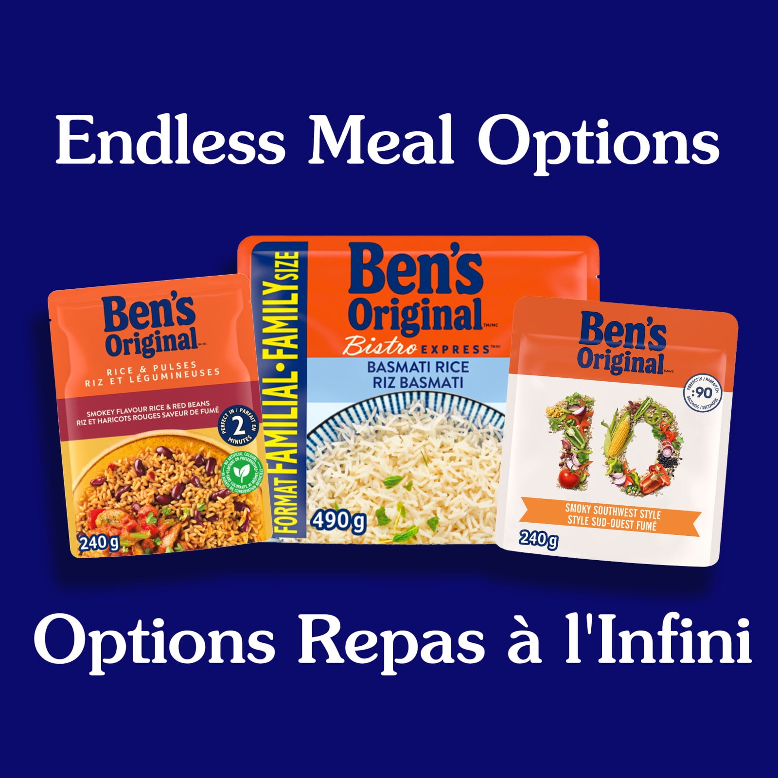 BEN'S ORIGINAL Rice & Pulses Red Beans & Rice Side Dish, 240g Pouch, Perfect Every Time™