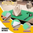 thumbnail image 3 of Manteles individuales de papel verde Uiifan, 25 x 36 cm, bordes festoneados, 200 unidades, 3 of 6
