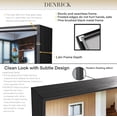 thumbnail image 3 of DENRICK 16x20 inch Black Frame Mirror, Wall Bathroom Vanity Mirror, Modern Rectangular Round Corner Matte Frame (Horizontal/Vertical), 3 of 7