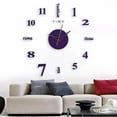 thumbnail image 4 of Pompotops Clearance Sales Frameless DIY Wall Mute Clock Mirror Sticker Home Office Decor, 4 of 5