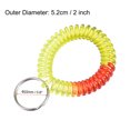 thumbnail image 2 of Unique Bargains Plastic Wrist Coil Keyring Stretchable Spiral Keychain, Multicolored 2 Pack, 2 of 5