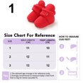 thumbnail image 2 of Baby Booties Cozy Fleece Slippers Soft Baby Shoes With Gripper Soles-red-11cm, 2 of 5