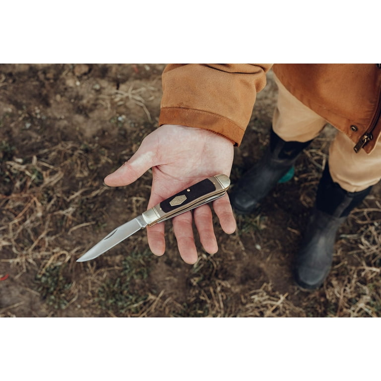 Old Timer Pal and Trapper Traditional Sawcut Handle Folding Knife
