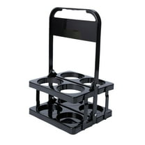 Wmool RJSQAQE Foldable Plastic Drink Carrier,4 Cup Reusable Beverage Delivery Holder,Basket Foldable Beer Bottle Caddy Bucket Holder for Daily Use Party,Beer Bottle Holder with Handle for Party