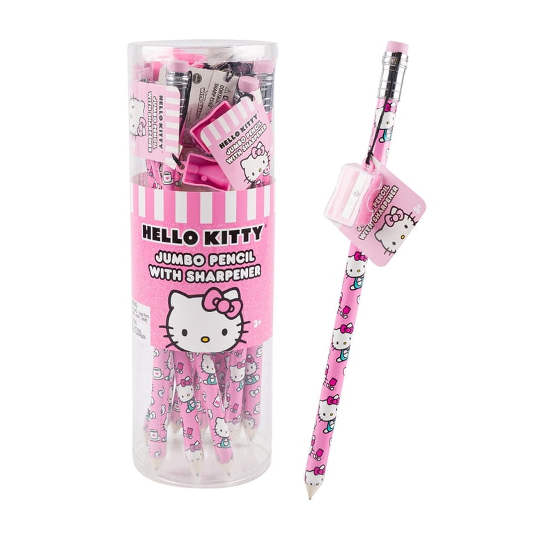 Hello Kitty School Supplies - 3 PCS Jumbo Pencil Set with
