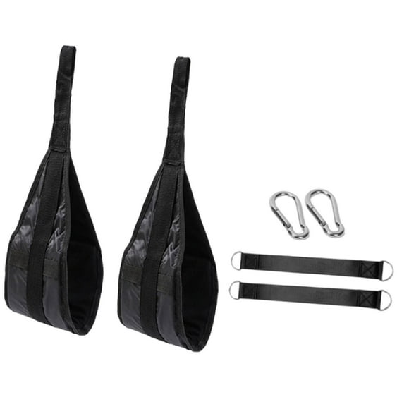 2 correas colgantes para abdominales, ligeras, para ejercicio, para hombres y mujeres, equipo de fitness para gimnasio en casa y desarrollo muscular con mosquetón de cordón