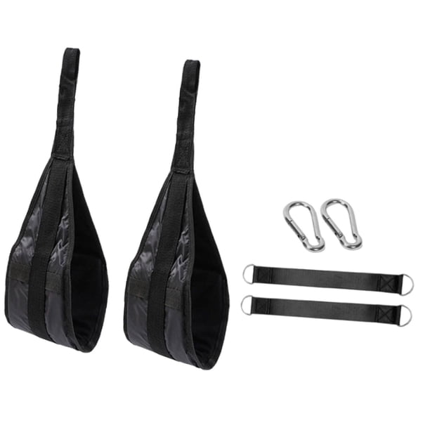 2 correas colgantes para abdominales, cinturón de entrenamiento para ejercicios de gimnasio en casa. con mosquetón de cordón