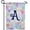 Letter A, variant on America Forever Monogram Letter A Watercolor Flowers Double Sided Garden Flag, 12.5 x 18 inch