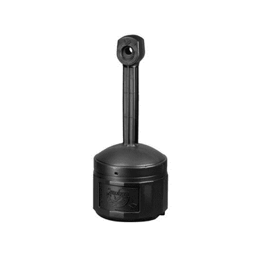 Justrite Smokers Cease-Fire Ashtray with Bucket, Deco Black