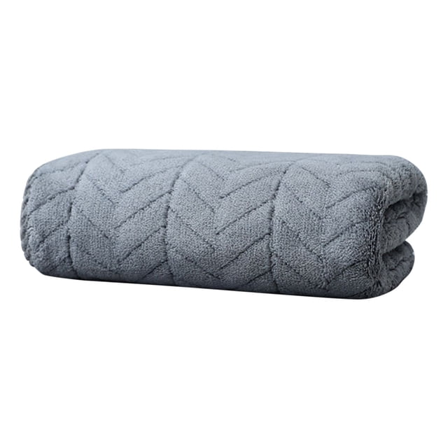 Toalla de baño de microfibra para adultos, altamente absorbente, de secado rápido, para el cabello, suave, que no suelta pelusa, para usar en la ducha, la playa y el baño.