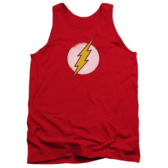 Dc Flash - Rough Flash Logo - Tank Top - Large