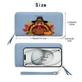 thumbnail image 2 of OIDERY Secure Wallet for Women Personalized Wallet for Women Cartoon Turkey Thanksgiving Attire Autumn Leaves Travel Accessory Gift for Girlfriend, Mom & Friends, 2 of 10