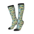thumbnail image 2 of Balery Hawaiian Style Printed Novelty Socks Men's Women's Crew Socks Sports Socks Knee High Socks Cotton Socks Quirky and Cool Socks, 2 of 9