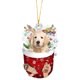 thumbnail image 1 of Wartleves Colgante de perro navideño acrílico para espejo retrovisor de coche, decoración DIY, 1 of 7