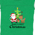 thumbnail image 4 of Inktastic Baby's 1st Christmas with Santa Reindeer and Tree Boys or Girls Baby Bodysuit, 4 of 5