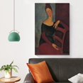 thumbnail image 4 of Cuadro impreso de Amedeo Modigliani (106) Lienzo Arte de pared Impresiones Póster Regalos Foto Cuadro Pintura Pósteres Decoración de habitación Decoración del hogar 12x18 pulgadas (30x45 cm), 4 of 6