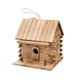 thumbnail image 2 of Casa de madera y comedero para exteriores, nido colgante para el jardín del patio, cría de loros y aves salvajes, diseño de grafitis DIY pintable, 2 of 6
