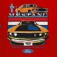 thumbnail image 6 of Wild Bobby Mustang Powered by Ford Performance Cars and Trucks Women Standard V-Neck Tee, Red, Medium, 6 of 6