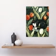 thumbnail image 4 of Artery8 Cat Lover Cute Pet Sleeping in Tulip Flower Field For Living Room Large Wall Art Poster Print Thick Paper 18X24 Inch, 4 of 5